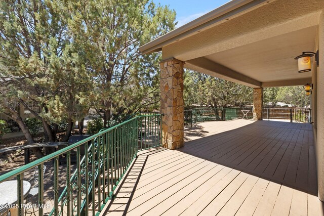 115 E Rosser St, Prescott, AZ 86301 - view of wooden terrace
