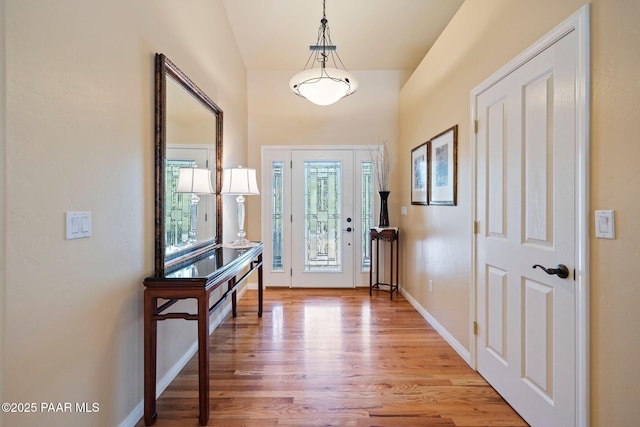 115 E Rosser St, Prescott, AZ 86301 - foyer with light wood-style floors and a towering ceiling