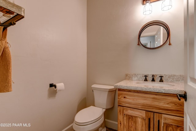 1365 W Ridge Dr, Prescott, AZ 86305 - half bathroom featuring toilet and vanity