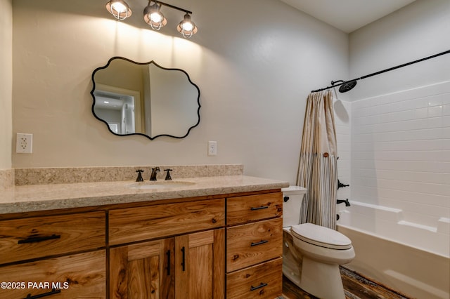 1365 W Ridge Dr, Prescott, AZ 86305 - bathroom featuring vanity and shower / bathtub combination with curtain