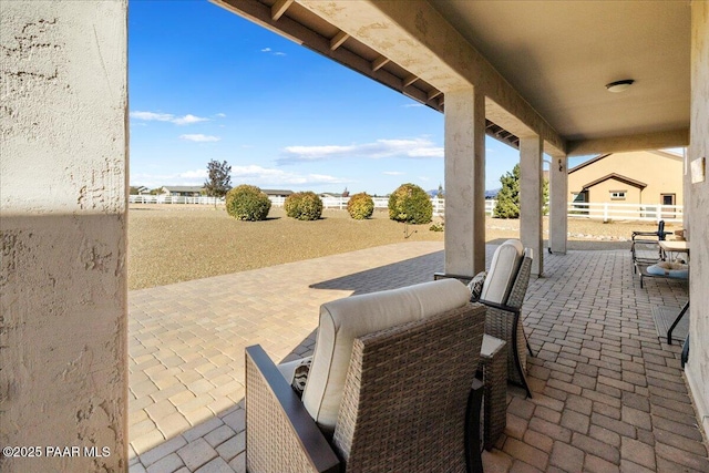 view of patio / terrace with a fenced backyard