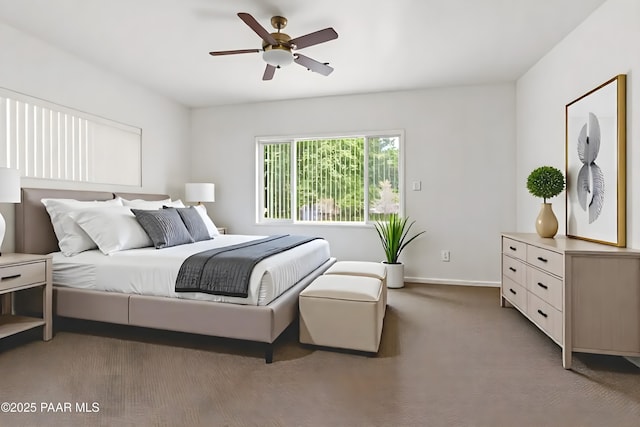 4276 N Pembroke St, Prescott Valley, AZ 86314 - carpeted bedroom featuring baseboards and a ceiling fan