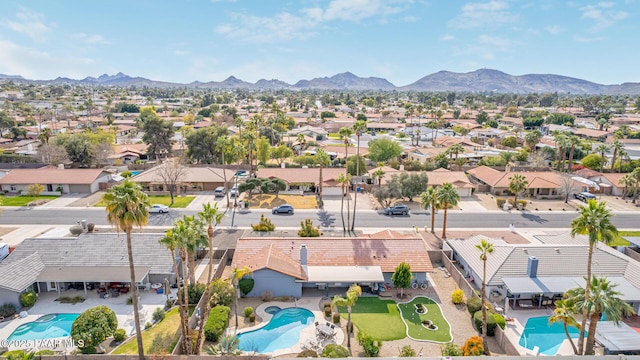 502 E Le Marche Ave, Phoenix, AZ 85022 - aerial view featuring a residential view and a mountain view