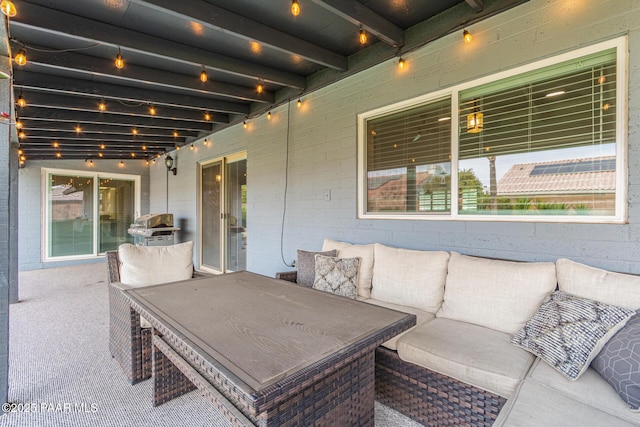 502 E Le Marche Ave, Phoenix, AZ 85022 - view of patio featuring a grill and an outdoor hangout area