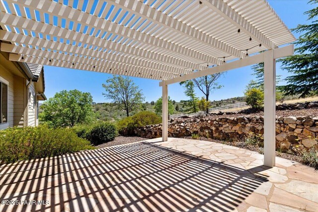 1183 Northridge Dr, Prescott, AZ 86301 - view of patio / terrace with a pergola