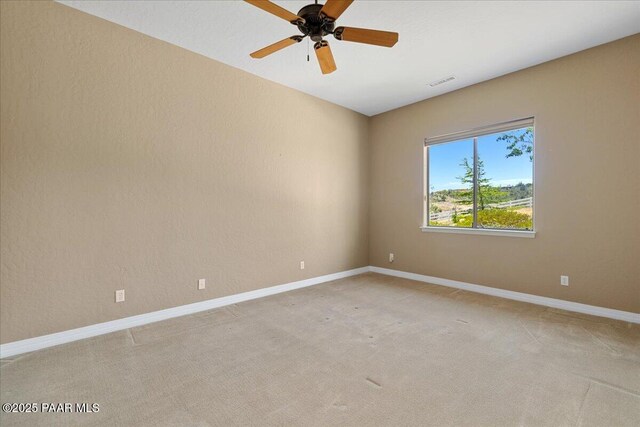 1183 Northridge Dr, Prescott, AZ 86301 - spare room featuring light colored carpet and a ceiling fan