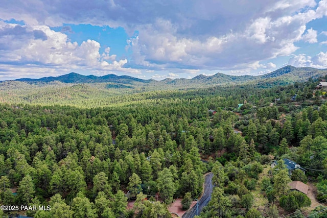 1251 Navajo Way, Prescott, AZ 86305 - mountain view featuring a heavily wooded area