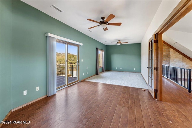 14420 Jagged Tooth Trl, Mayer, AZ 86333 - unfurnished room featuring ceiling fan and wood-type flooring