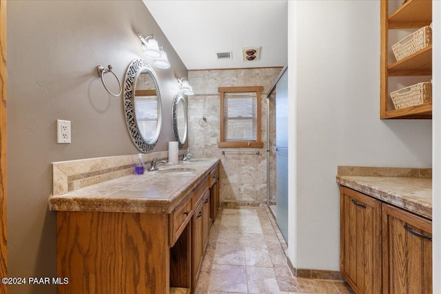 14420 Jagged Tooth Trl, Mayer, AZ 86333 - bathroom featuring vanity and an enclosed shower