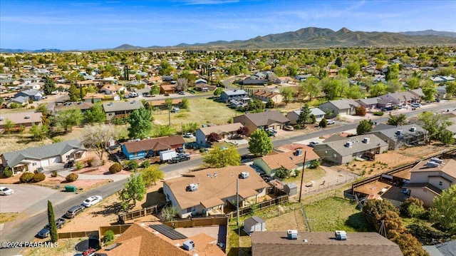 aerial view featuring a mountain view