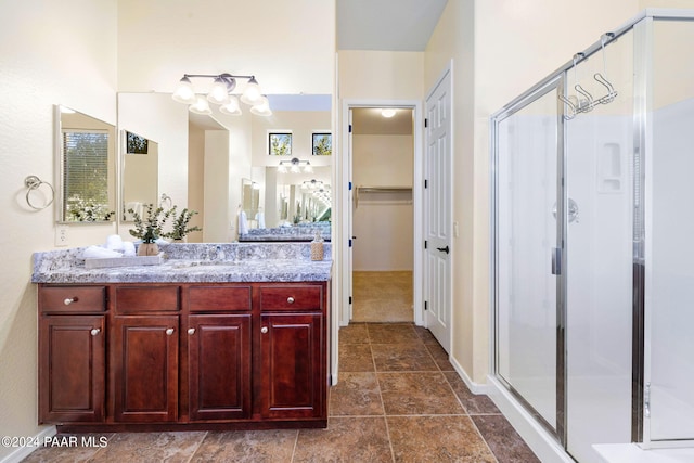 7590 E Traders Trl, Prescott Valley, AZ 86314 - bathroom with vanity and walk in shower