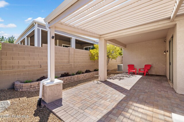 7590 E Traders Trl, Prescott Valley, AZ 86314 - view of patio with a pergola