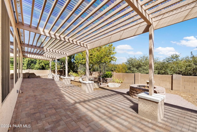 7590 E Traders Trl, Prescott Valley, AZ 86314 - view of patio with a pergola