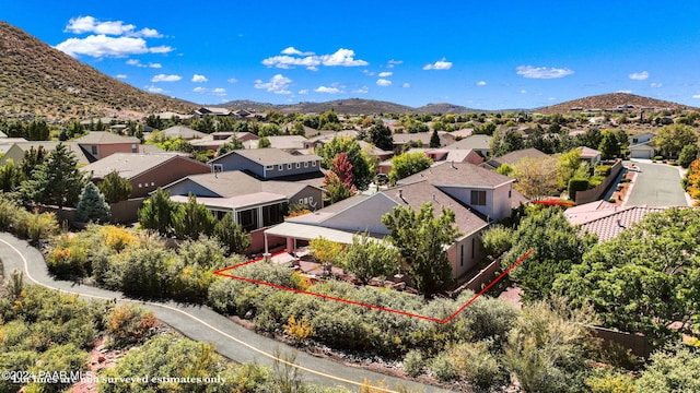7590 E Traders Trl, Prescott Valley, AZ 86314 - bird's eye view with a mountain view