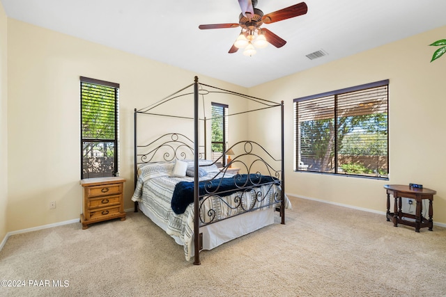 7590 E Traders Trl, Prescott Valley, AZ 86314 - carpeted bedroom featuring ceiling fan