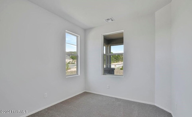 empty room with carpet flooring