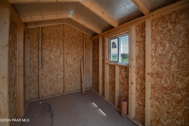 view of storage room