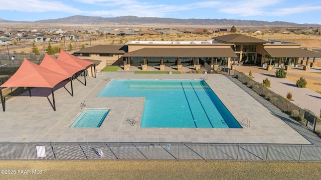 5268 Tranquil Bluff Way, Prescott, AZ 86301 - community pool featuring a mountain view and a patio area