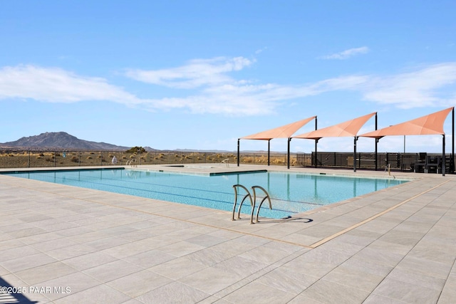 5268 Tranquil Bluff Way, Prescott, AZ 86301 - community pool with a mountain view and a patio area