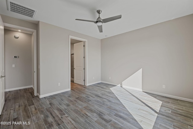 5268 Tranquil Bluff Way, Prescott, AZ 86301 - empty room with a ceiling fan, wood finished floors, and baseboards