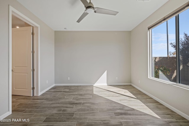 5268 Tranquil Bluff Way, Prescott, AZ 86301 - unfurnished room featuring a ceiling fan, baseboards, and wood finished floors