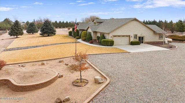 view of front of home featuring a garage