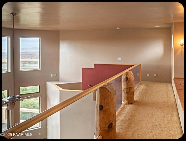10614 E High Point Dr, Dewey-Humboldt, AZ 86327 - hallway featuring carpet floors and an upstairs landing