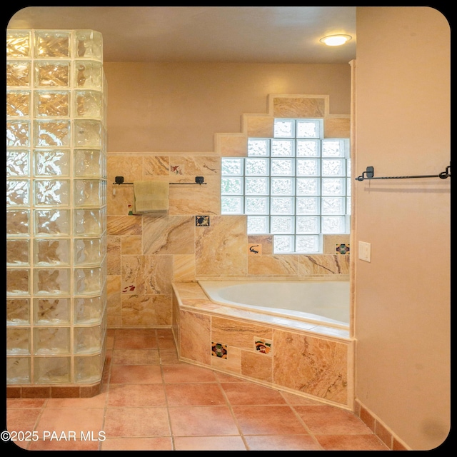10614 E High Point Dr, Dewey-Humboldt, AZ 86327 - full bath featuring a bath, a walk in shower, and tile patterned floors