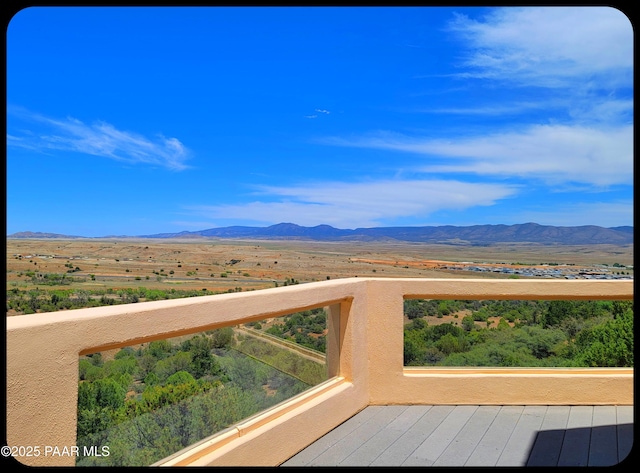 10614 E High Point Dr, Dewey-Humboldt, AZ 86327 - wooden terrace with a mountain view