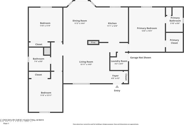 4361 N Covina Cir, Prescott Valley, AZ 86314 - property floor plan