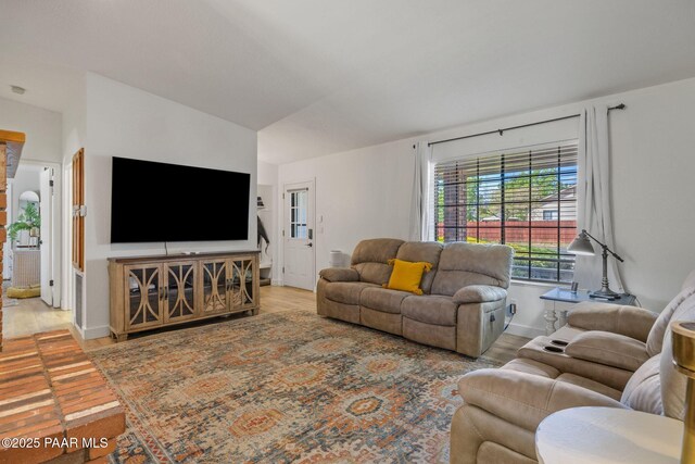 4361 N Covina Cir, Prescott Valley, AZ 86314 - living room featuring wood finished floors and baseboards