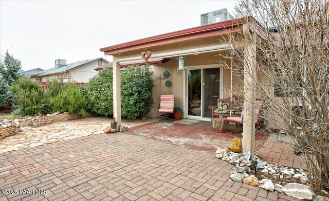 6174 N Viewpoint Dr, Prescott Valley, AZ 86314 - view of patio / terrace with central AC