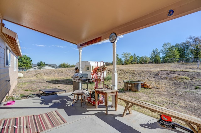 view of patio / terrace featuring area for grilling