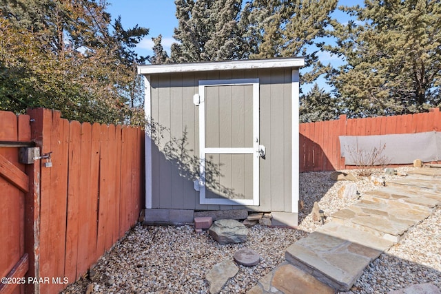 view of outbuilding