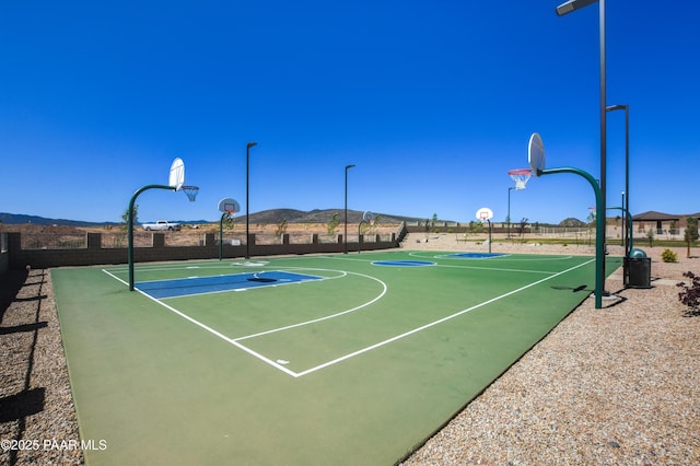 5461 N Bremont Way, Prescott Valley, AZ 86314 - view of basketball court featuring community basketball court and a mountain view