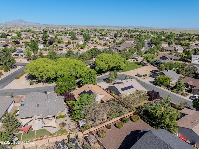5461 N Bremont Way, Prescott Valley, AZ 86314 - aerial perspective of suburban area featuring property boundaries highlighted
