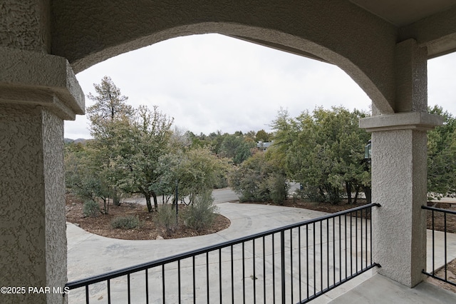 view of balcony