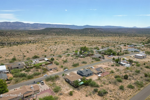 aerial view featuring a mountain view