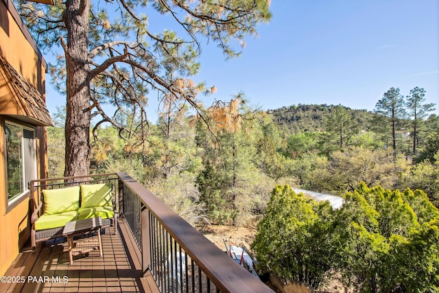 1520 W Sylvan Dr, Prescott, AZ 86305 - deck with a view of trees
