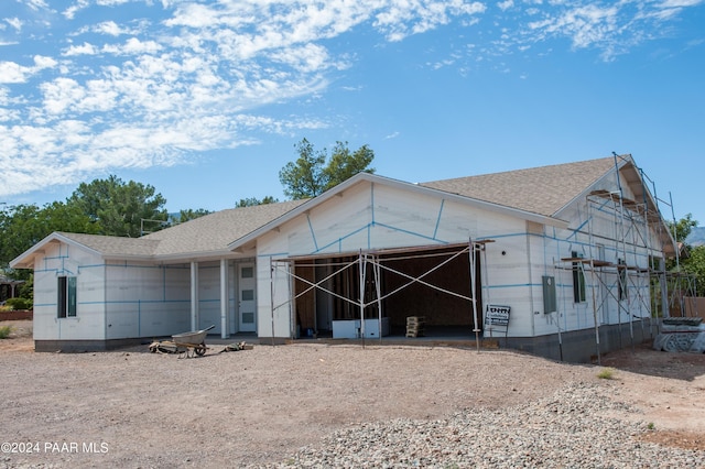 view of property under construction