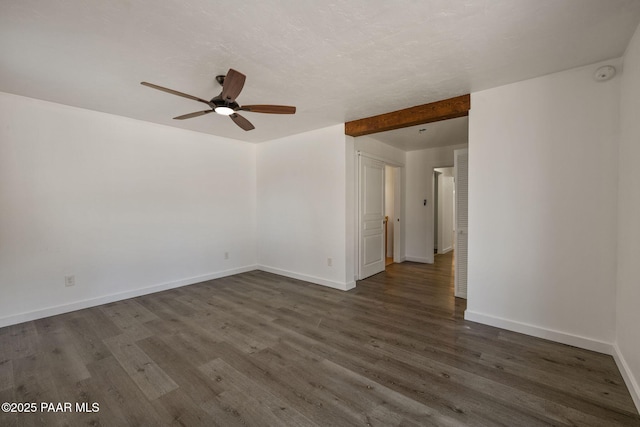 1467 N Vyne St, Prescott, AZ 86305 - spare room with wood finished floors, baseboards, and ceiling fan