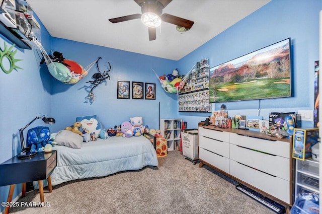 10429 W Crown King Rd, Tolleson, AZ 85353 - bedroom with carpet and a ceiling fan