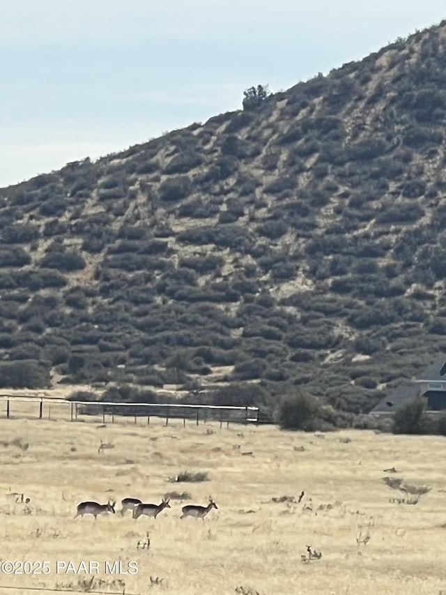 mountain view with a rural view