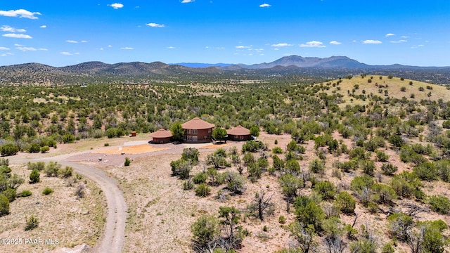 18900 N Butte Pass Rd, Prescott, AZ 86305 - drone / aerial view of a mountainous background