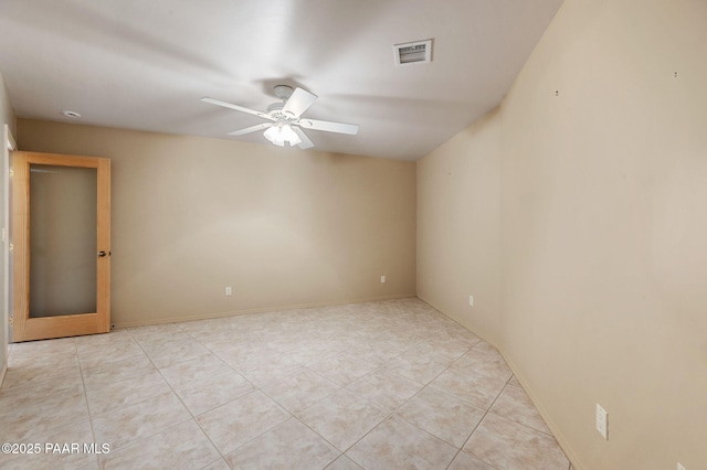 18900 N Butte Pass Rd, Prescott, AZ 86305 - spare room with ceiling fan and light tile patterned floors