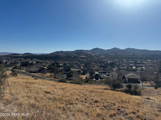 view of mountain feature