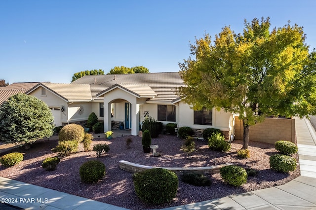 ranch-style house with a garage