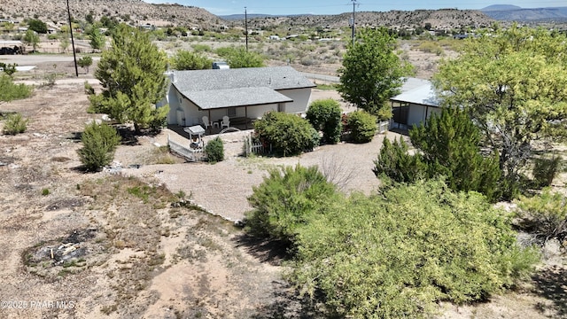 5640 N Burke Blvd, Rimrock, AZ 86335 - view of subject property with a mountainous background and a desert landscape