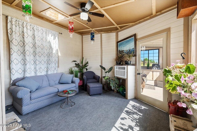 2354 N Kachina Ln, Chino Valley, AZ 86323 - exterior space featuring a ceiling fan and an outdoor hangout area