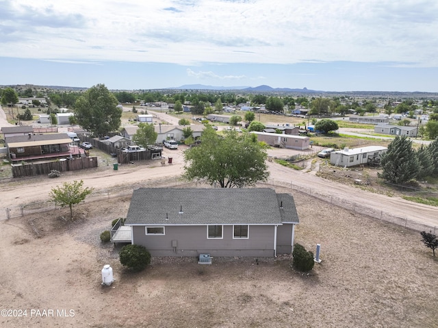 bird's eye view featuring a mountain view